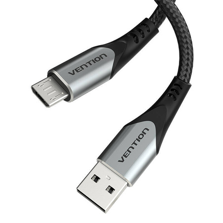 KABEL USB 2.0 A DO MICRO USB VENTION COAHG 3A 1,5M SZARY