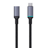 PRZEDŁUŻENIE KABLA USB-C BASEUS MĘSKI DO ŻEŃSKI HIGH DEFINITION 10GBPS, 1M (CZARNY)