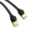 PŁASKI KABEL SIECIOWY BASEUS ETHERNET RJ45, GIGABIT, CAT.7, 3 M (CZARNY)