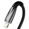 KABEL USB DO LIGHTNING BASEUS GLIMMER, 2.4A, 2M (CZARNY)