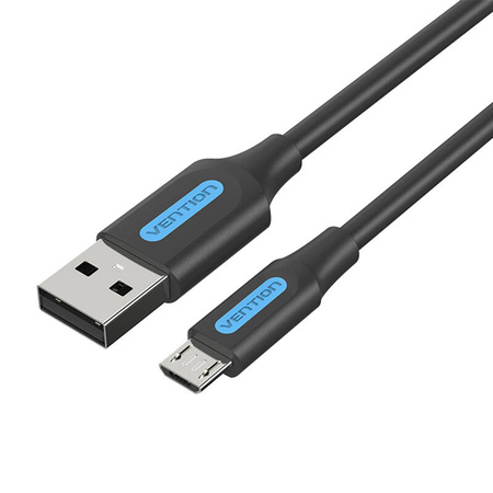 KABEL USB 2.0 A DO MICRO USB VENTION COLBG 3A 1,5M CZARNY