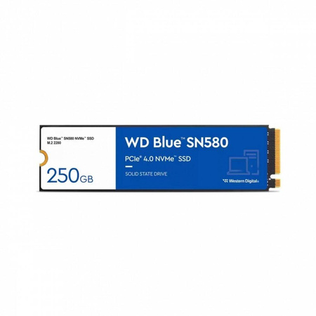 WESTERN DIGITAL DYSK SSD WD BLUE 250GB SN580 NVME M.2 PCIE GEN4