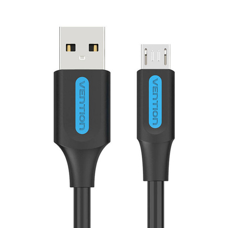 KABEL USB 2.0 A DO MICRO USB VENTION COLBD 3A 0,5M CZARNY