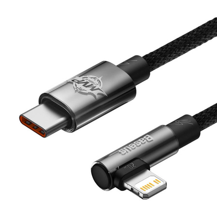 KABEL USB-C DO LIGHTNING BASEUS MVP 20W 2M (CZARNY)