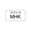 ETYKIETY SAMOPRZYLEPNE 21,5X12MM DO METKOWNIC EMERSON CZERWONE 5ROLEK*800SZT