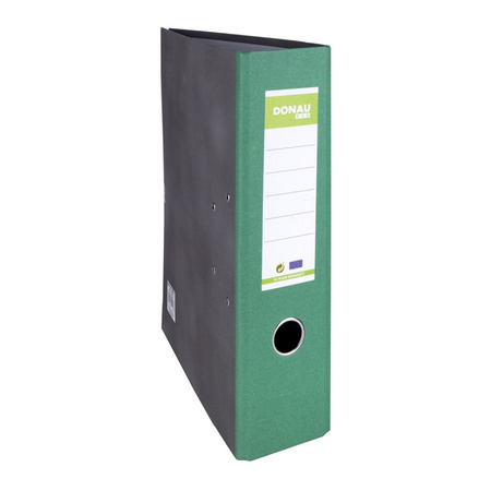 SEGREGATOR A4 TEKTUROWY DONAU ECO 80MM ZIELONY