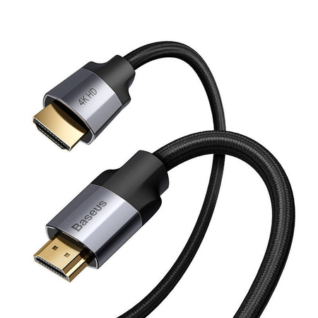 KABEL HDMI 2.0 BASEUS ENJOYMENT SERIES, 4K, 3D, 5M (CZARNO-SZARY)