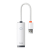 ADAPTER SIECIOWY BASEUS LITE SERIES USB DO RJ45, 100MBPS (BIAŁY)