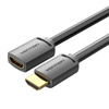 KABEL HDMI 2.0 MĘSKI DO HDMI 2.0 ŻEŃSKI VENTION AHCBG 1,5M, 4K 60HZ, (CZARNY)