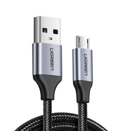 KABEL USB DO MICRO USB UGREEN  US290 QC 3.0 2.4A 1.5M (CZARNY)