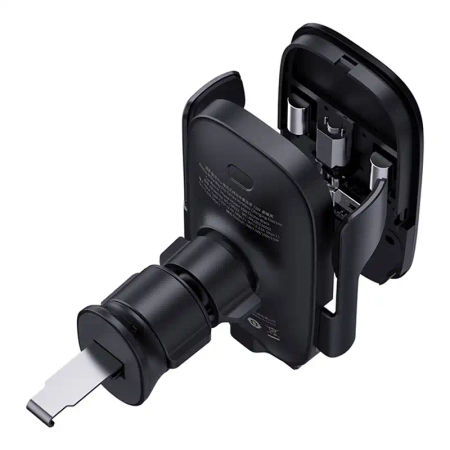 Uchwyt samochodowy z ładowarką Baseus MilkyWay Pro 15W (czarny)
