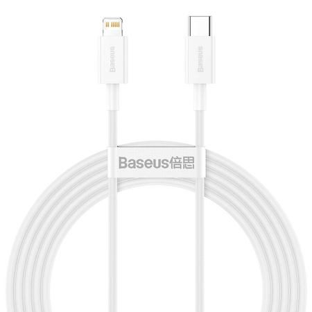 Kabel USB-C do Lightning Baseus Superior Series, 20W, PD, 2m (biały)