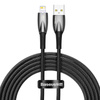 KABEL USB DO LIGHTNING BASEUS GLIMMER, 2.4A, 2M (CZARNY)