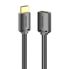 KABEL HDMI 2.0 MĘSKI DO HDMI 2.0 ŻEŃSKI VENTION AHCBG 1,5M, 4K 60HZ, (CZARNY)