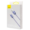 Kabel USB do Lightning Baseus Crystal Shine, 2.4A, 2m (fioletowy)