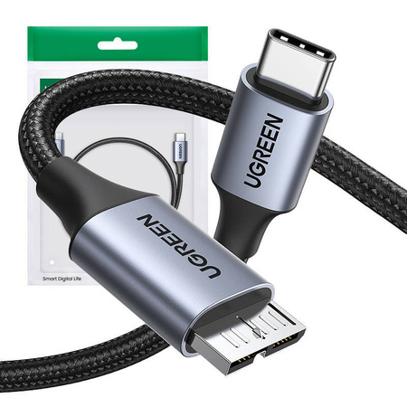 KABEL USB-C DO MICRO USB UGREEN 15232, 1M (CZARNY)