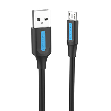 KABEL USB 2.0 A DO MICRO USB VENTION COLBD 3A 0,5M CZARNY