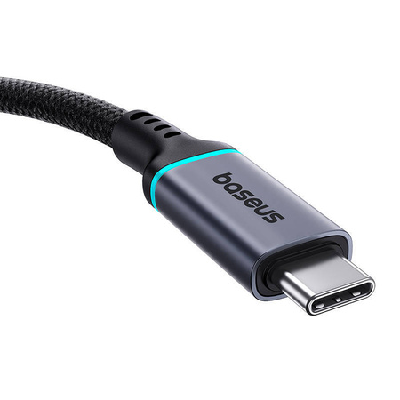 PRZEDŁUŻENIE KABLA USB-C BASEUS MĘSKI DO ŻEŃSKI HIGH DEFINITION 10GBPS, 1M (CZARNY)