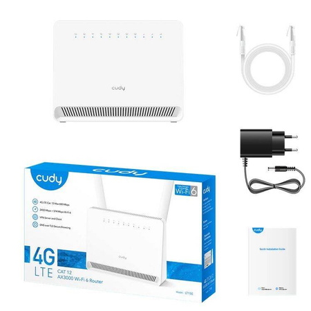 CUDY ROUTER LT15E ROUTER GIGABIT AX3000 4G LTE SIM