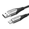 KABEL USB 2.0 A DO MICRO USB VENTION COAHC 3A 0,25M SZARY