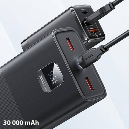 USAMS POWERBANK 30000MAH PB68 PD + QC 3.0 FAST CHARGE