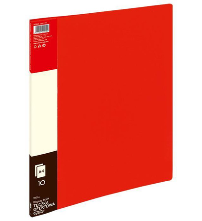 ALBUM OFERTOWY A4 GRAND 9001 120-1191 CZERWONY PVC 10 KIESZENI