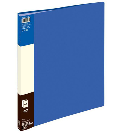 ALBUM OFERTOWY A4 GRAND 9004 120-1199 NIEBIESKL PVC 40 KIESZENI