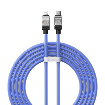 KABEL SZYBKO ŁADUJĄCY BASEUS USB-C DO LIGHTNING COOLPLAY SERIES 20W 2M (FIOLETOWY)