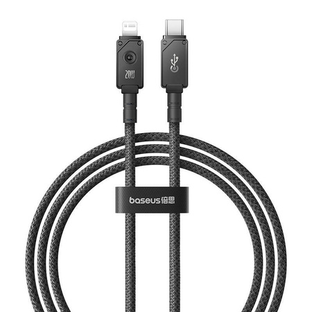 KABEL SZYBKIEGO ŁADOWANIA BASEUS USB C DO IP 20A,1M (CZARNY)