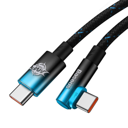 KABEL USB-C DO USB-C BASEUS MVP2, 100W, 2M (CZARNO-NIEBIESKI)