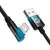 KABEL BASEUS MVP 2 LIGHTNING 1M 20 W - (CZARNO-NIEBIESKI)