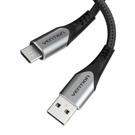 KABEL USB 2.0 A DO MICRO USB VENTION COAHC 3A 0,25M SZARY