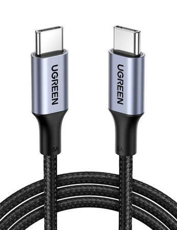 KABEL USB-C DO USB-C UGREEN US316, 100W, 1M (CZARNY)