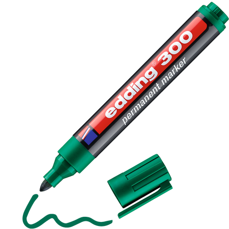 MARKER PERMANENTNY EDDING 300 ZIELONY 1.5-3MM