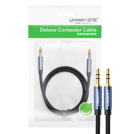KABEL JACK 3,5MM UGREEN 60178 0.5M (NIEBIESKO CZARNY)