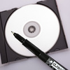 MARKER CD/DVD D.RECT CZERWONY 0.7MM