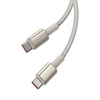 Kabel USB-C do USB-C Baseus Tungsten Gold, 100W, 1m (złoty)