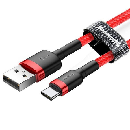 Kabel USB do USB-C Baseus Cafule 2A 2m (czerwony)