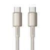 Kabel USB-C do USB-C Baseus Tungsten Gold, 100W, 1m (złoty)