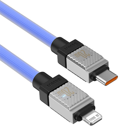 KABEL SZYBKO ŁADUJĄCY BASEUS USB-C DO LIGHTNING COOLPLAY SERIES 20W 2M (FIOLETOWY)