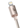 Kabel USB-C do iP Baseus Crystal Shine,  20W, 2m (różowy)