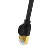 PŁASKI KABEL SIECIOWY BASEUS ETHERNET RJ45, GIGABIT, CAT.7, 1,5M (CZARNY)