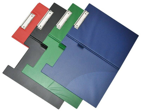 DESKA Z KLIPEM ZAMYKANA A4 Q-CONNECT CZERWONA PVC