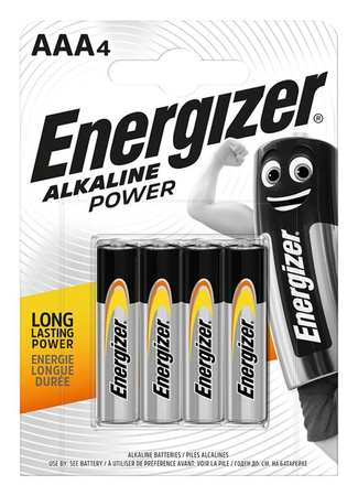 BATERIA ALKALICZNA AAA ENERGIZER ALKALINE POWER 4SZT