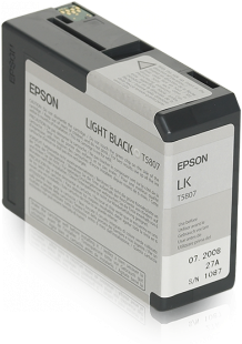 TUSZ ORYGINALNY EPSON T5807 C13T580700 LIGHT CZARNY 80 ML