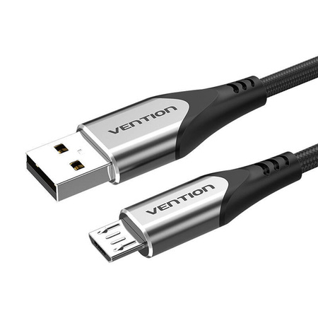 KABEL USB 2.0 A DO MICRO USB VENTION COAHI 3A 3M SZARY