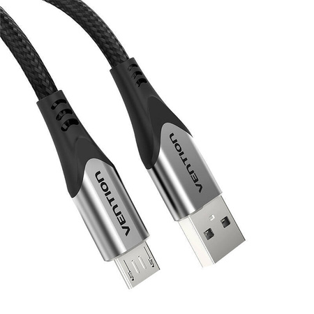 KABEL USB 2.0 A DO MICRO USB VENTION COAHG 3A 1,5M SZARY