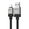 KABEL SZYBKO ŁADUJĄCY BASEUS USB-A DO LIGHTNING COOLPLAY SERIES 20W 2M (CZARNY)