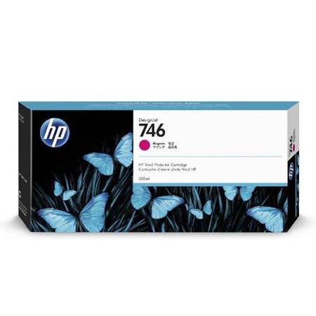 HP ORYGINALNY INK / TUSZ P2V78A, HP 746, MAGENTA, 300ML, HP HP DESIGNJET Z6, Z9+