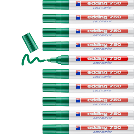 MARKER OLEJOWY EDDING 750 ZIELONY 2-4MM